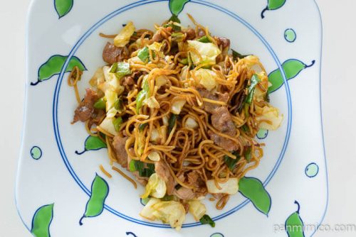 大磯屋液体ソース付き焼きそば完成図