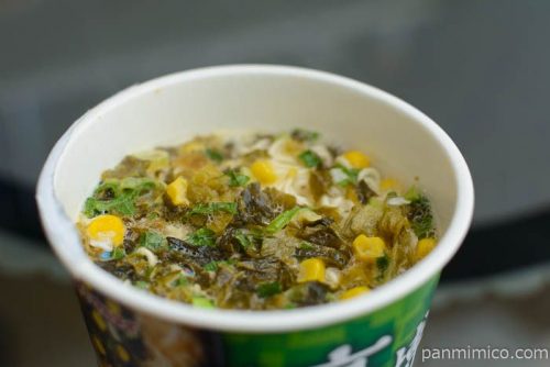 マルタイ縦型高菜ラーメン完成