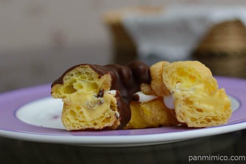 ヤマザキ 冷たいフレンチクルーラー（カスタード＆ホイップ）中身