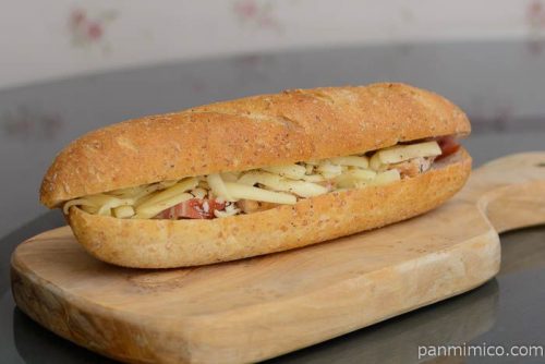 ホットサンド チーズとベーコン皿盛り