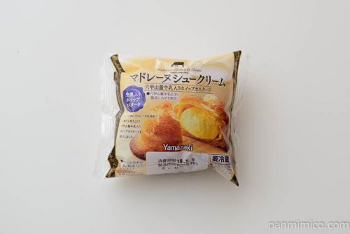 マドレーヌシュークリーム六甲山麓牛乳入りホイップカスタードヤマザキ