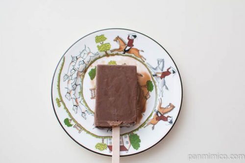 ガリガリ君リッチ チョコチョコチョコチップ（棒）【赤城乳業】を上から見た図