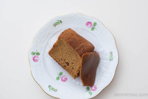 ブランのキャラメルシフォンケーキ【ローソン】上から見た図