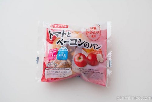 トマトとベーコンのパン【ヤマザキ】パッケージ写真