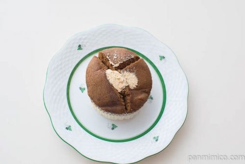 ティラミス風蒸しケーキ（コーヒークリーム入り）【ヤマザキ】上から見た図