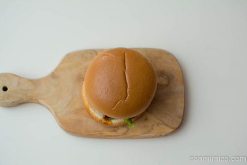 すき焼きバーガー【ファミリーマート】上から見た図