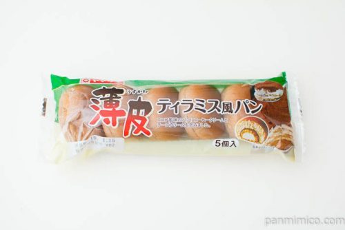 薄皮ティラミス風パン【ヤマザキ】パッケージ写真