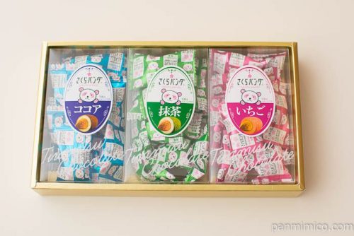 さくらパンダ ティラミスチョコレート詰合せ【大丸・松坂屋】箱の中身