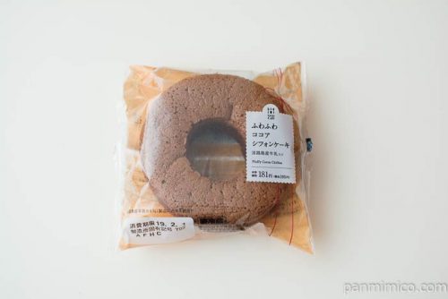 ローソン ふわふわココアシフォンケーキ（淡路島産牛乳入り）パッケージ写真