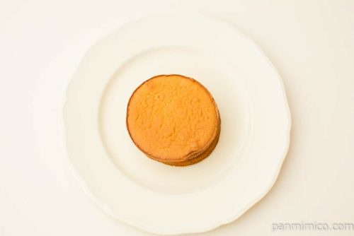 今川焼き風ケーキ（小倉あん＆マーガリン）【ヤマザキ】上から見た図