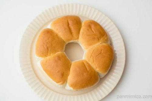 ゆめちから入りちぎりパン ミルク【Pasco】上から見た図