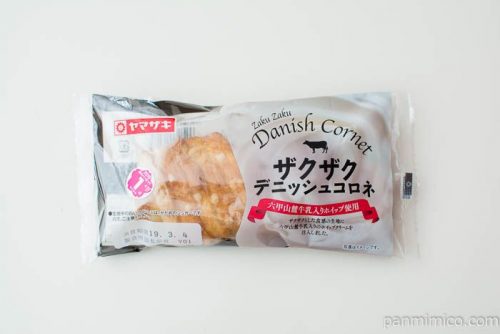 ザクザクデニッシュコロネ（六甲山麓牛乳入りホイップ使用）ヤマザキパッケージ写真