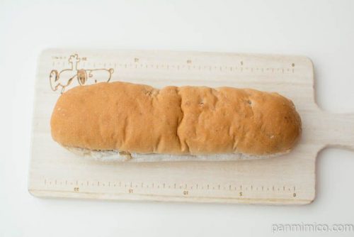 くるみフランス　つぶあん＆マーガリン【Pasco】上から見た図