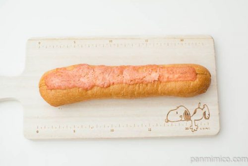 マチノパン　めんたいフランス【ローソン】上から見た図