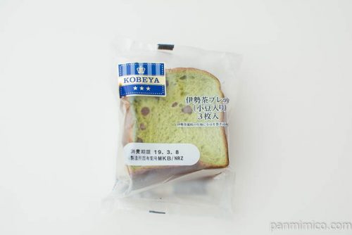 伊勢茶ブレッド（小豆入り）【神戸屋】パッケージ写真