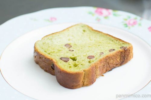 伊勢茶ブレッド（小豆入り）3枚入り【神戸屋】横から見た図