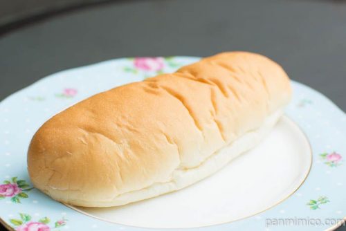 塩フランスコッペ 塩バニラ【フジパン】横から見た図