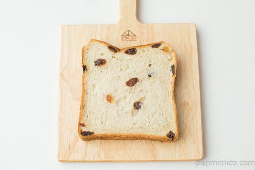 レーズン好きのレーズンブレッド【ヤマザキ】上から見た図