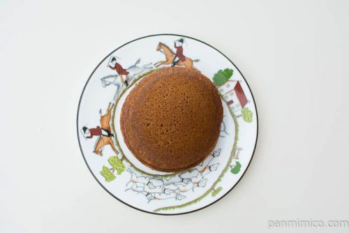 ホイップで食べるパンケーキ カフェラテ【Pasco】上から見た図