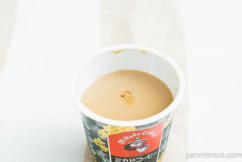 ミカドコーヒー 軽井沢 モカプリン【北海道乳業】中身の様子
