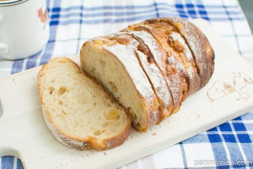 石窯国産りんご【タカキベーカリー】横から見た図