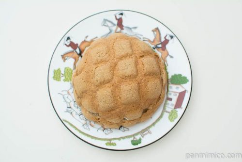 珈琲メロンパン 珈琲クリーム&ホイップ【ローソン】上から見た図