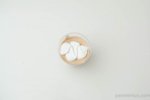 タピオカミルクティーゼリー【セブンイレブン】上から見た図