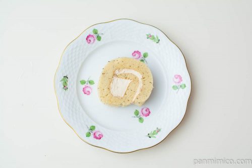 2P紅茶の手巻きロール【モンテール】上から見た図