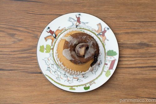 香り広がるコーヒー蒸しケーキ【ファミリーマート】上から見た図