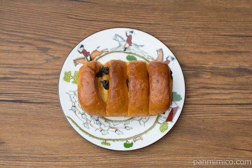 ちぎれるレーズンデニッシュ【ヤマザキ】上から見た図