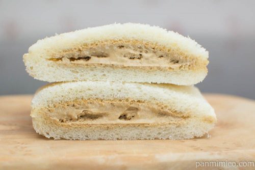 スナックサンドほうじ茶ラテ【フジパン】断面図