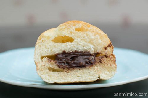 ふわもちこっぺ(ダブルチョコ)【ヤマザキ】断面図