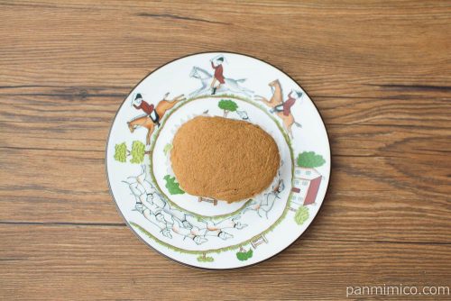 NL　ブランのキャラメル蒸しケーキ2個入【ローソン】上から見た図