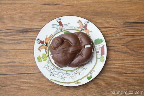 チョコホイップドーナツ【ローソン】上から見た図