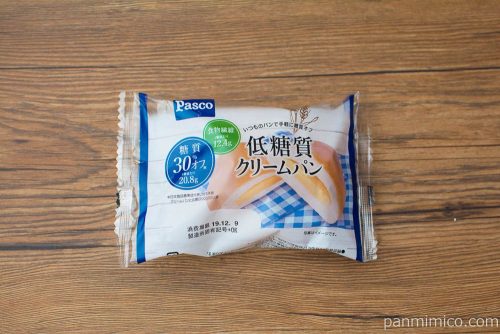 低糖質クリームパン【Pasco】パッケージ