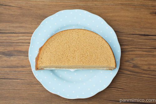 キャラメルクリームサンドケーキ【ヤマザキ】上から見た図