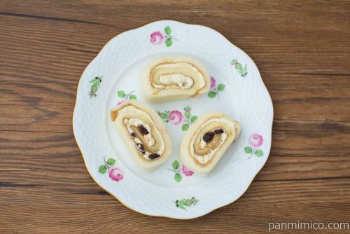 レーズンロール(3)【ヤマザキ】上から見た図