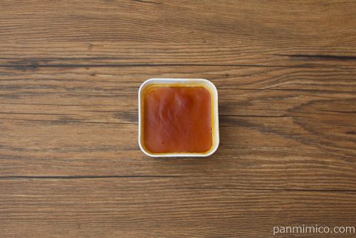 ねっとりイタリアンプリン【ファミリーマート】上から見た図