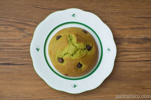 宇治抹茶香る！甘食風しっとりケーキ【セブンイレブン】上から見た図