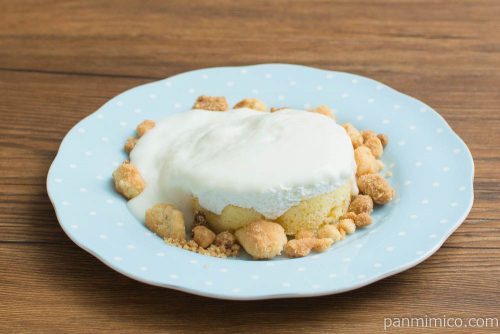 ふわしゅわとろり -スフレパンケーキ-【ローソン】横から見た図