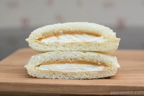 ランチパック（カフェラテ）【ヤマザキ】断面図