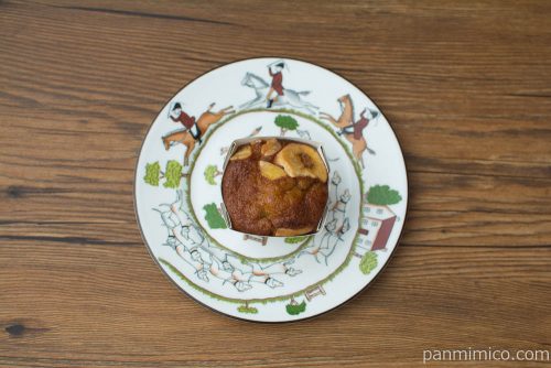 マチノパン　バナナたっぷりマイモーニングケーキ【ローソン】上から見た図