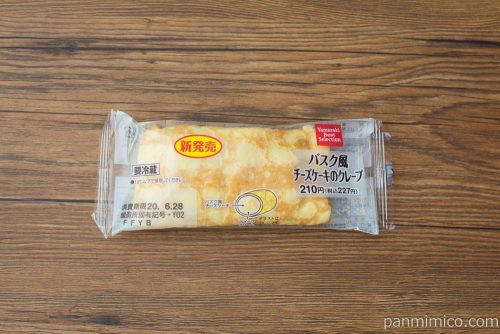バスク風チーズケーキのクレープ【ヤマザキ】パッケージ