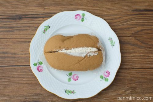 カフェラテ蒸しケーキ【ヤマザキ】上から見た図