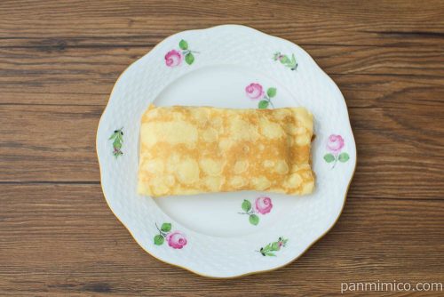 バスク風チーズケーキのクレープ【ヤマザキ】上から見た図