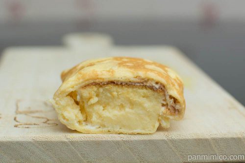 バスク風チーズケーキのクレープ【ヤマザキ】断面図