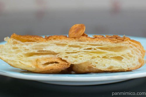 キャラメルアーモンドデニッシュ【第一パン】断面図