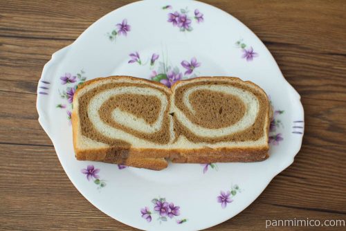 うずまきコーヒーパン【ヤマザキ】上から見た図