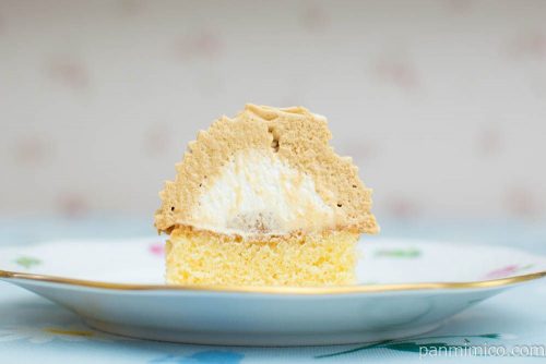 和栗のモンブラン【ファミリーマート】断面図