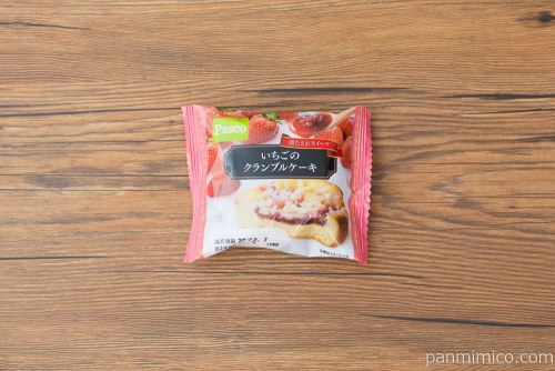 いちごのクランブルケーキ【Pasco】パッケージ